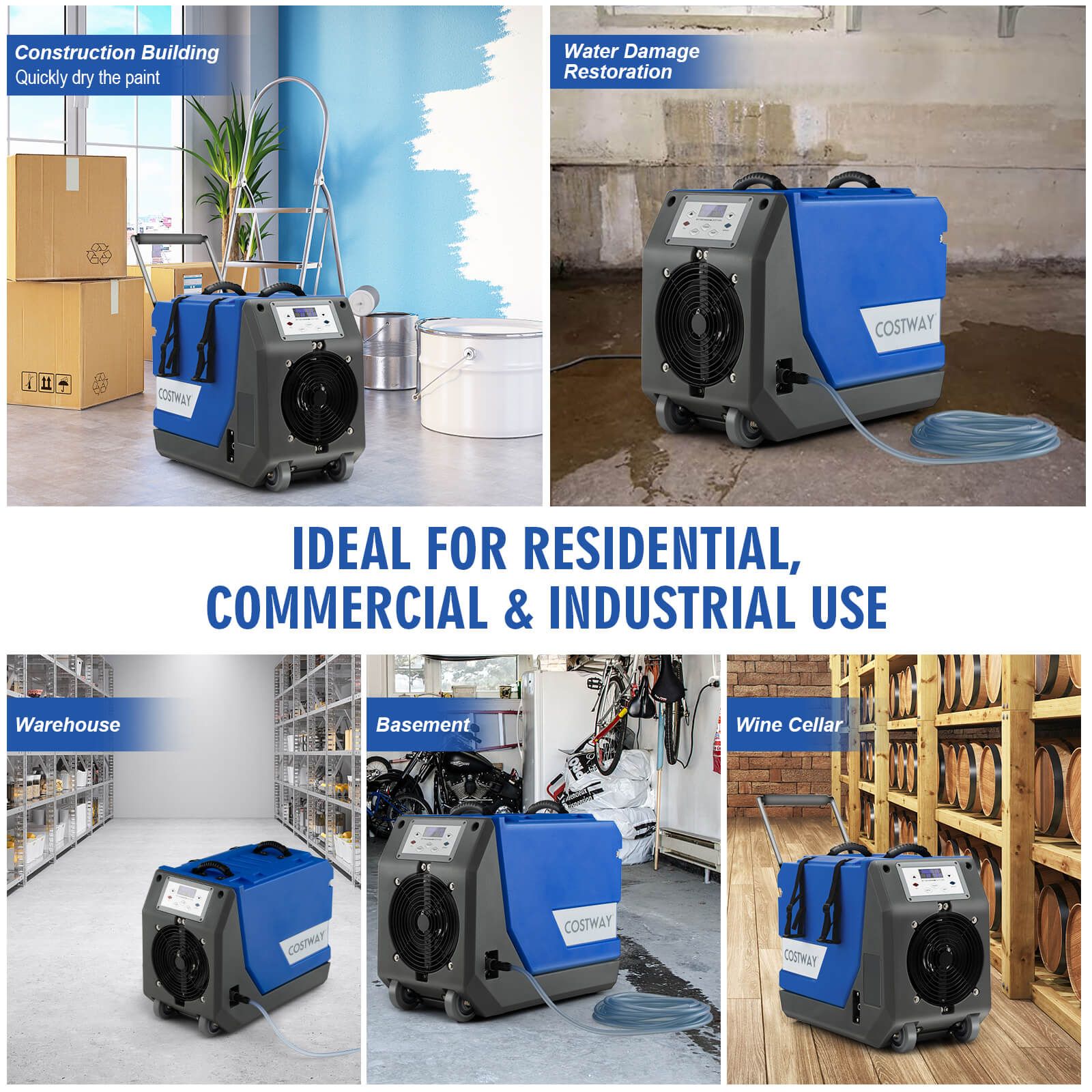 Commercial Dehumidifier 85L/Day with Pump and 24H Timer — image 4