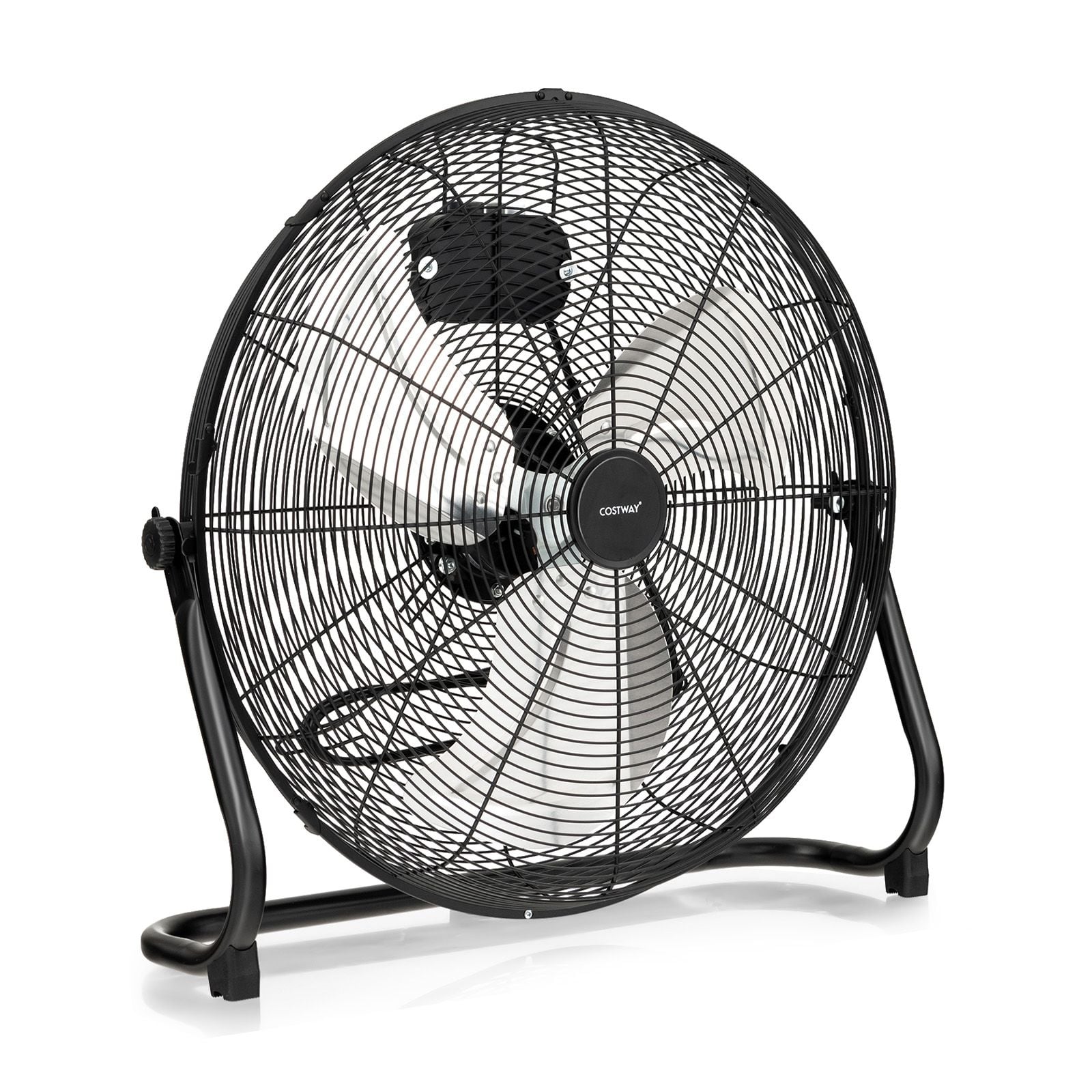 160W High Velocity Floor Fan with 3 Speed and Adjustable Tilting Head — image 4
