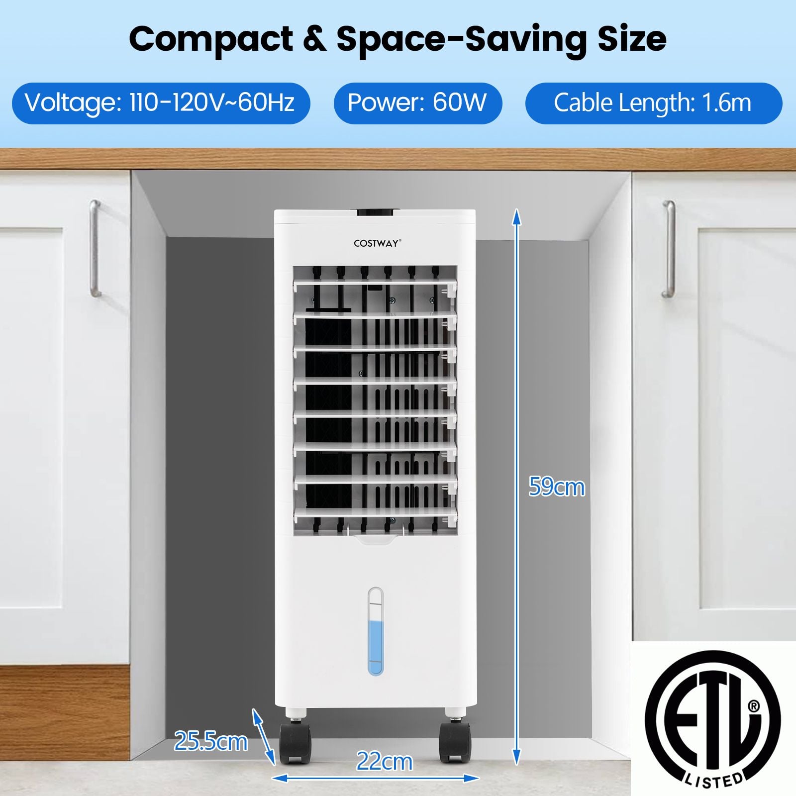 3 Speed Evaporative Air Cooler with Sleep Mode and 3 Wind Mode — image 6