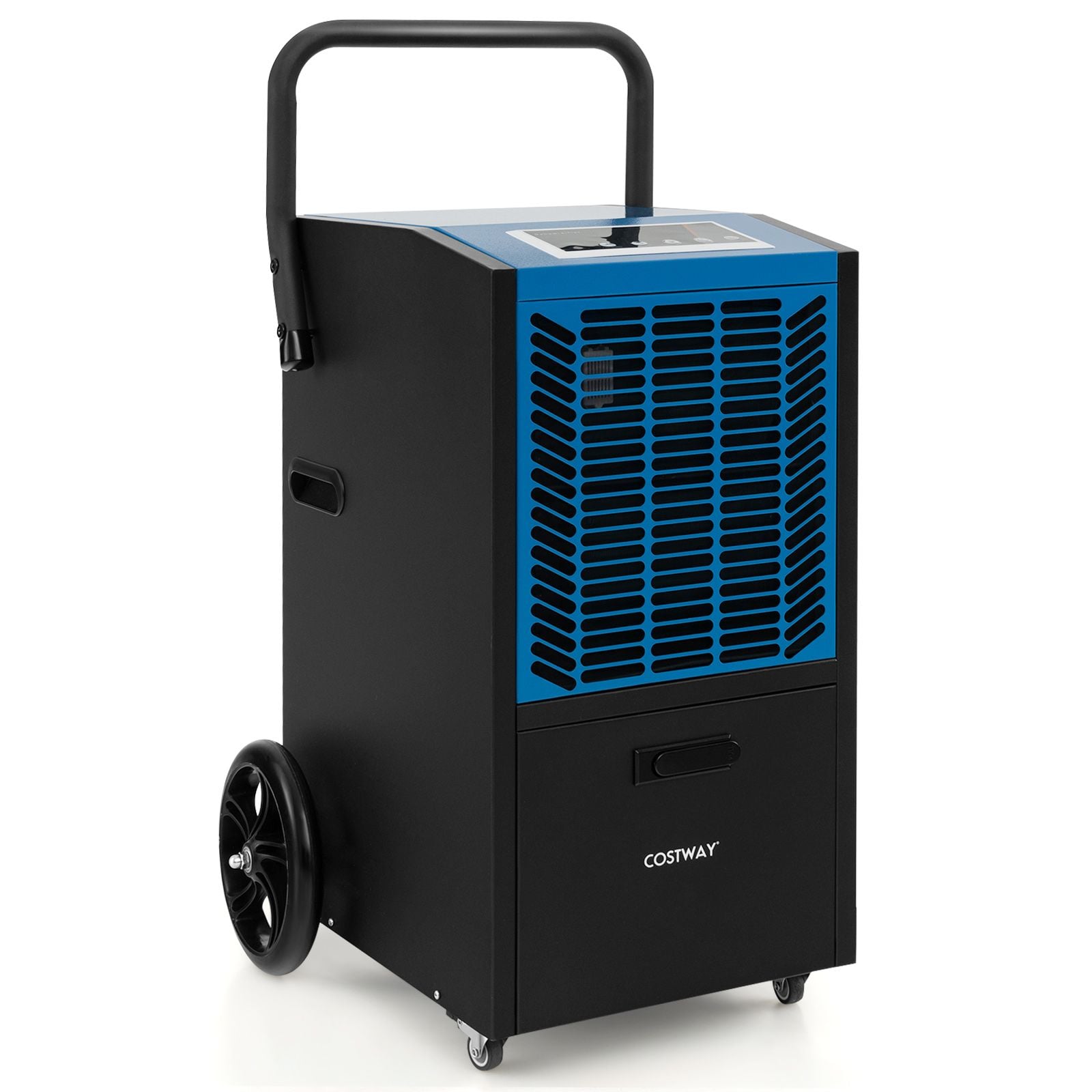 66 L/Day Industrial Dehumidifier with Pump for Basement Drying Clothes — image 4