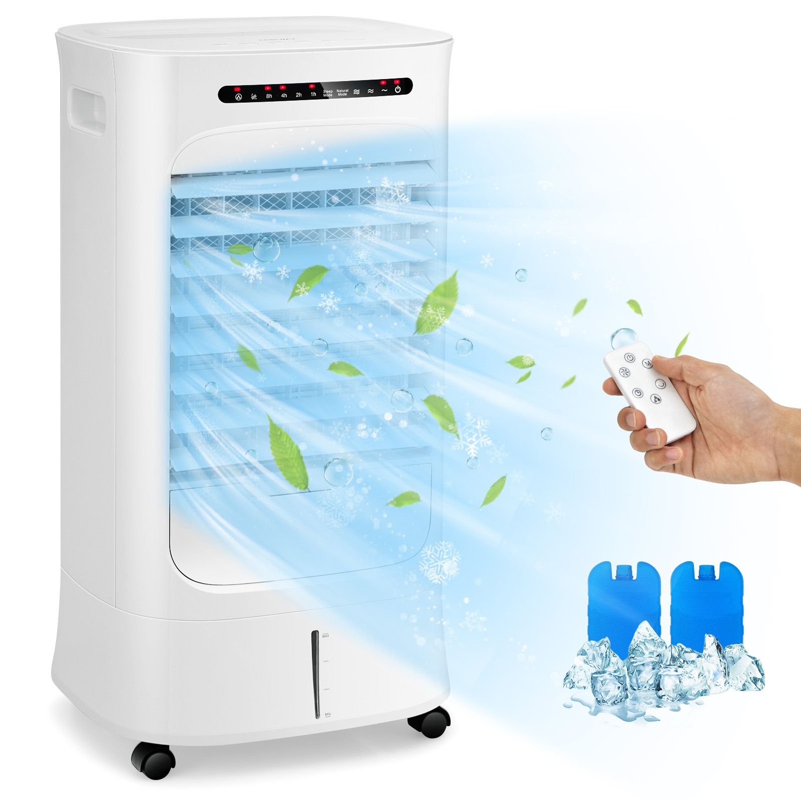 Costway evaporative cooler with honeycomb pad, fan and humidifier