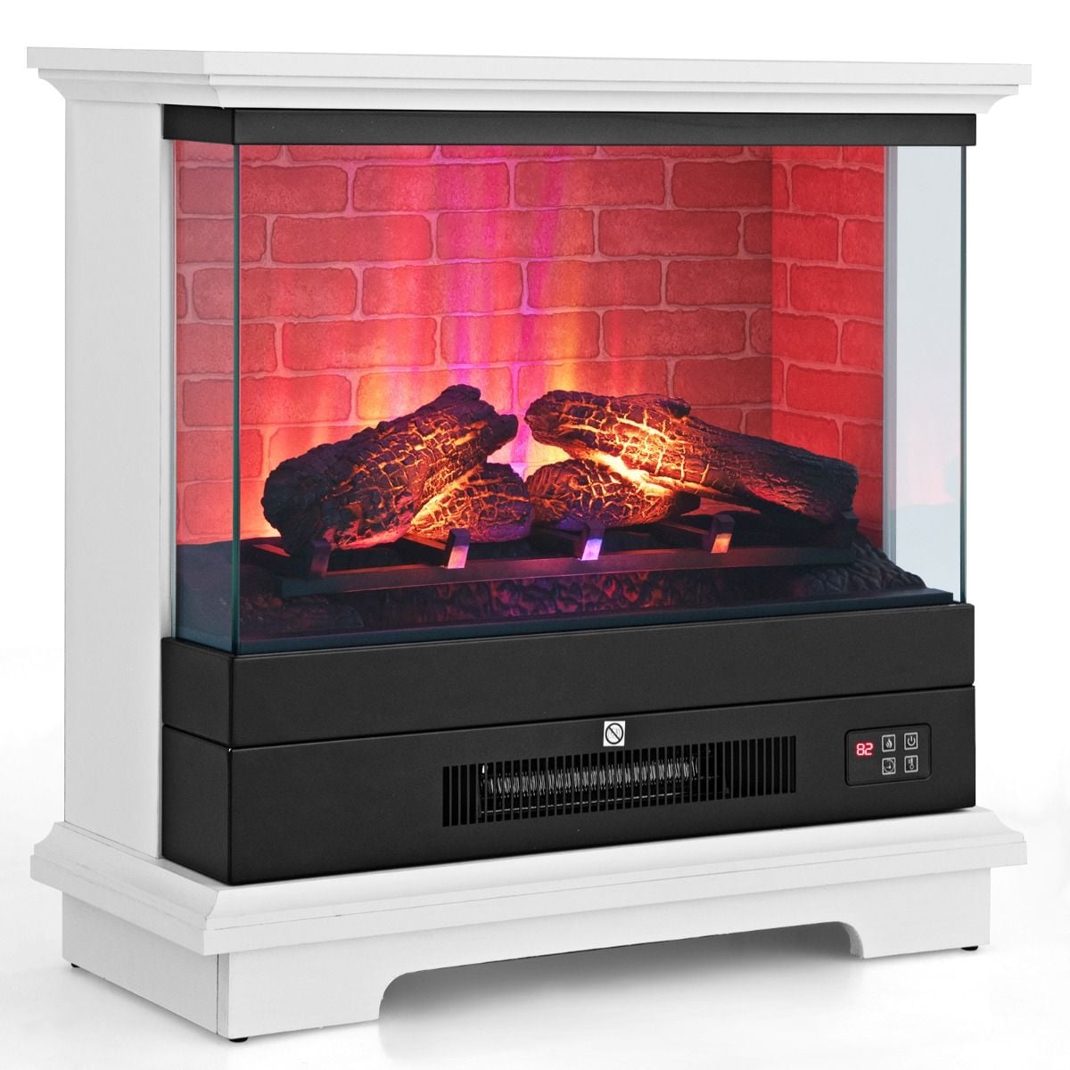 Costway 27-inch electric fireplace heater, 6141 BTU for 30m²