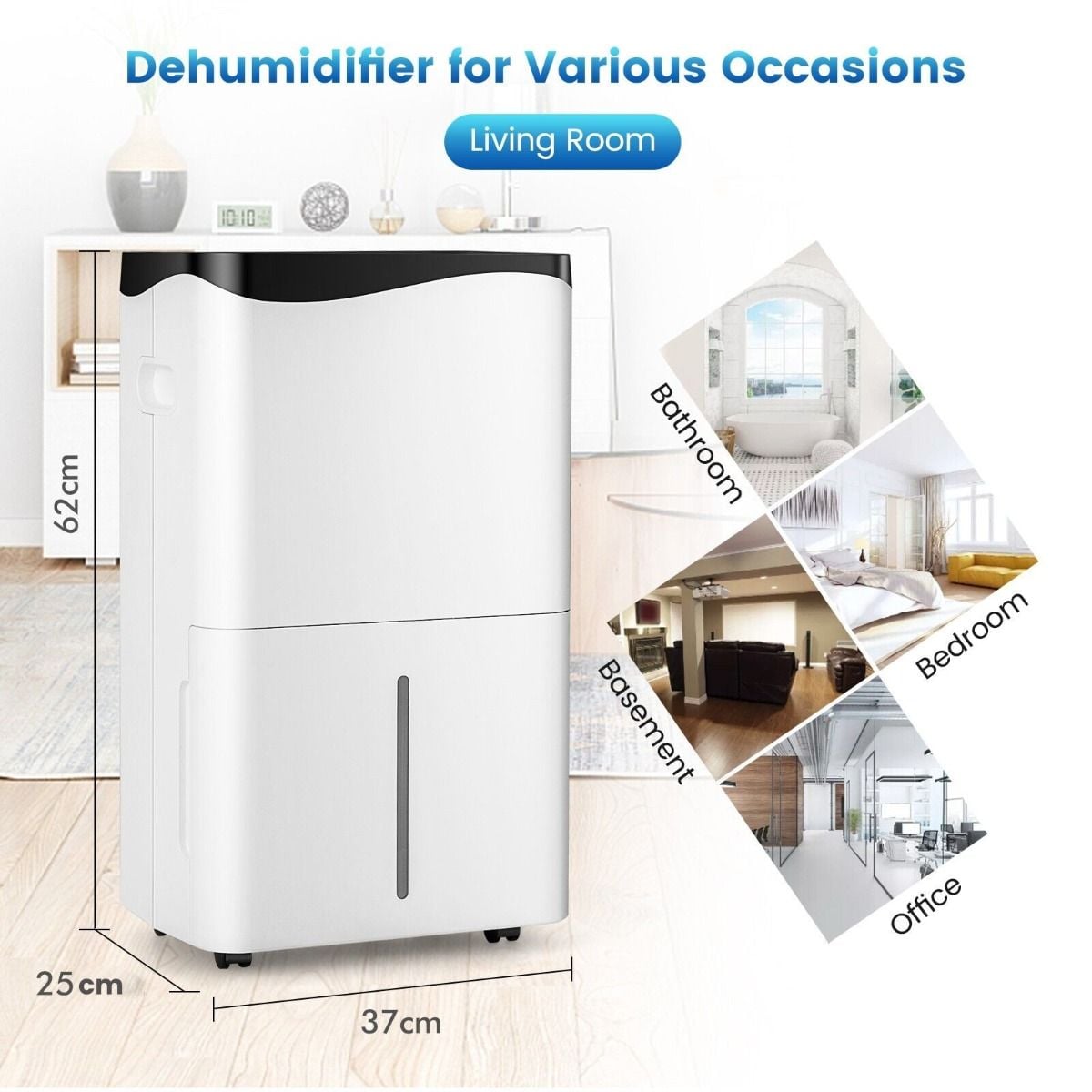 Portable 50L/Day Dehumidifier with App and Wifi for Home Damp — image 4