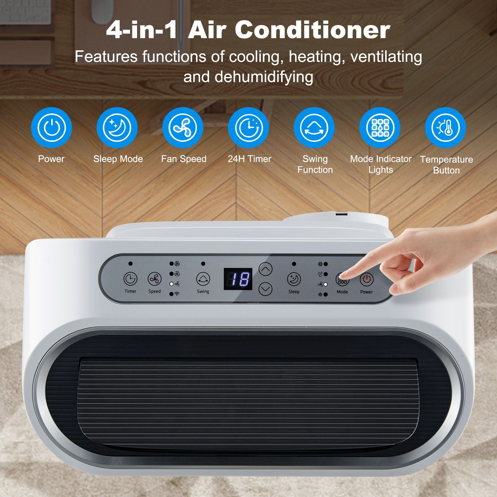 12000 BTU 4-in-1 Air Conditioner with Heat Function — image 6