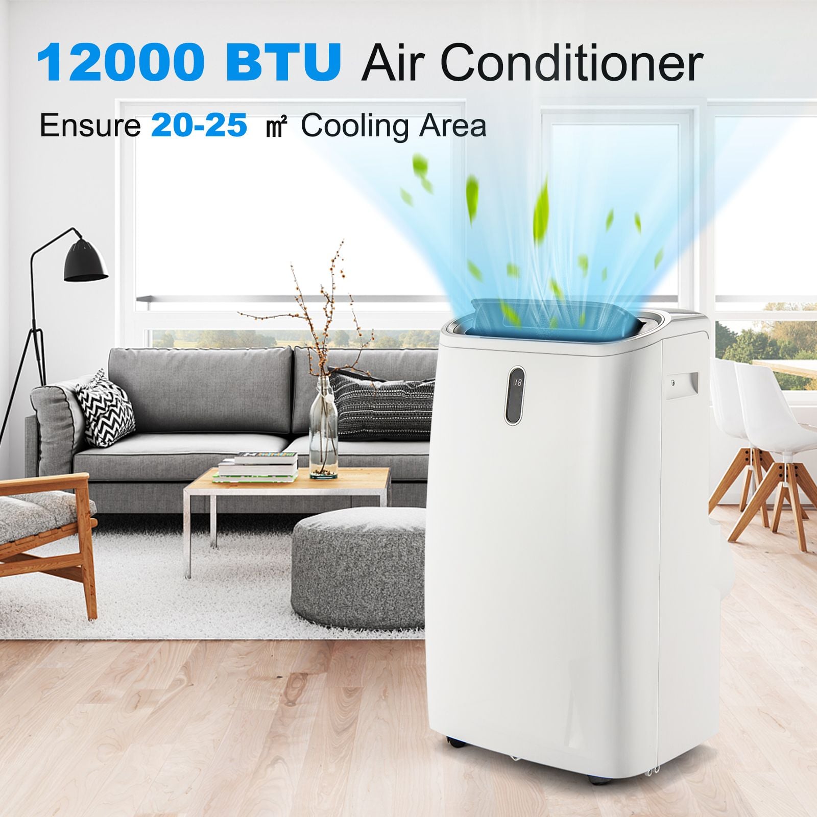 Costway portable AC with exhaust hose and window kit