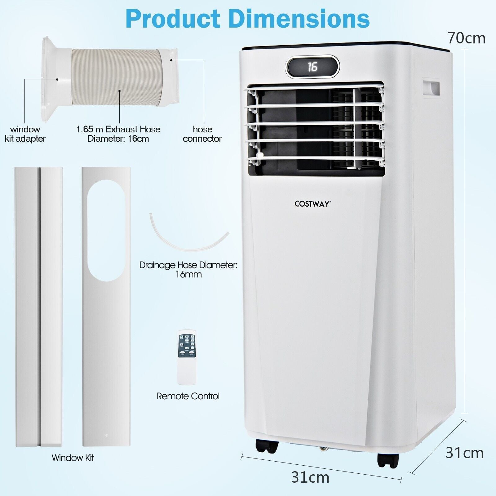 Portable 3-in-1 Air Conditioner with Remote Control and Sleep Mode — image 5