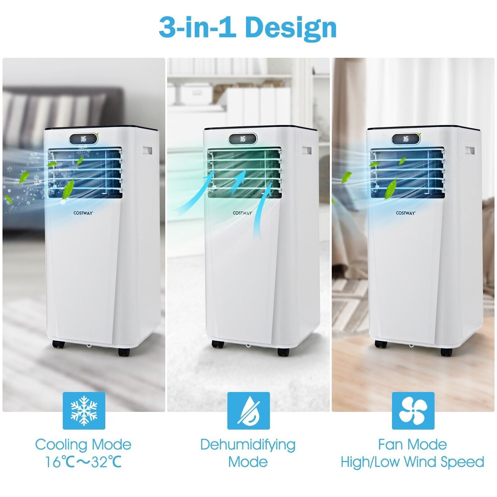 9000 BTU Portable Air Conditioner with 24H Timer — image 6