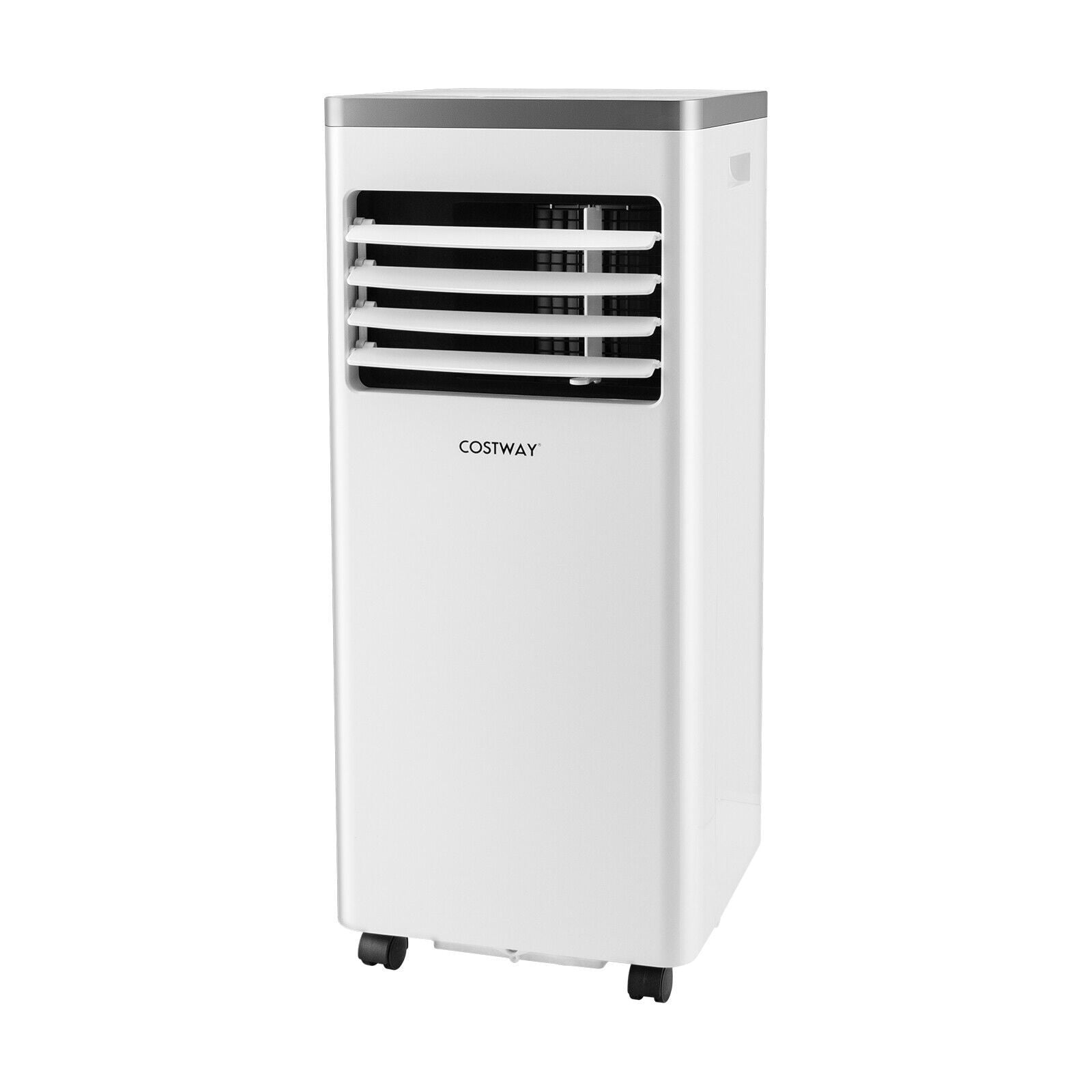 Costway 7000/9000 BTU portable air conditioner, white, front view