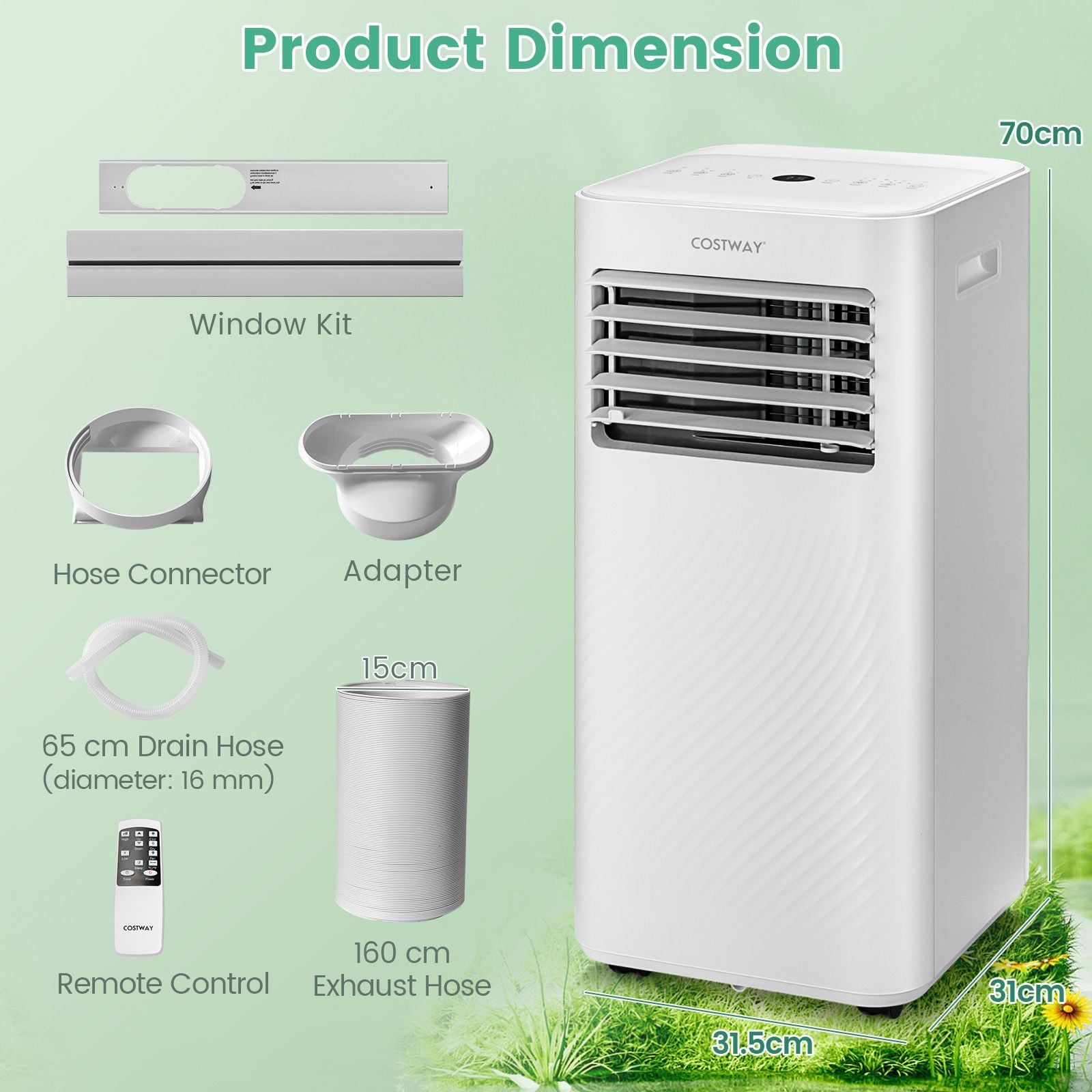 9000 BTU 3-in-1 Portable Air Conditioner with Sleep Mode — image 5