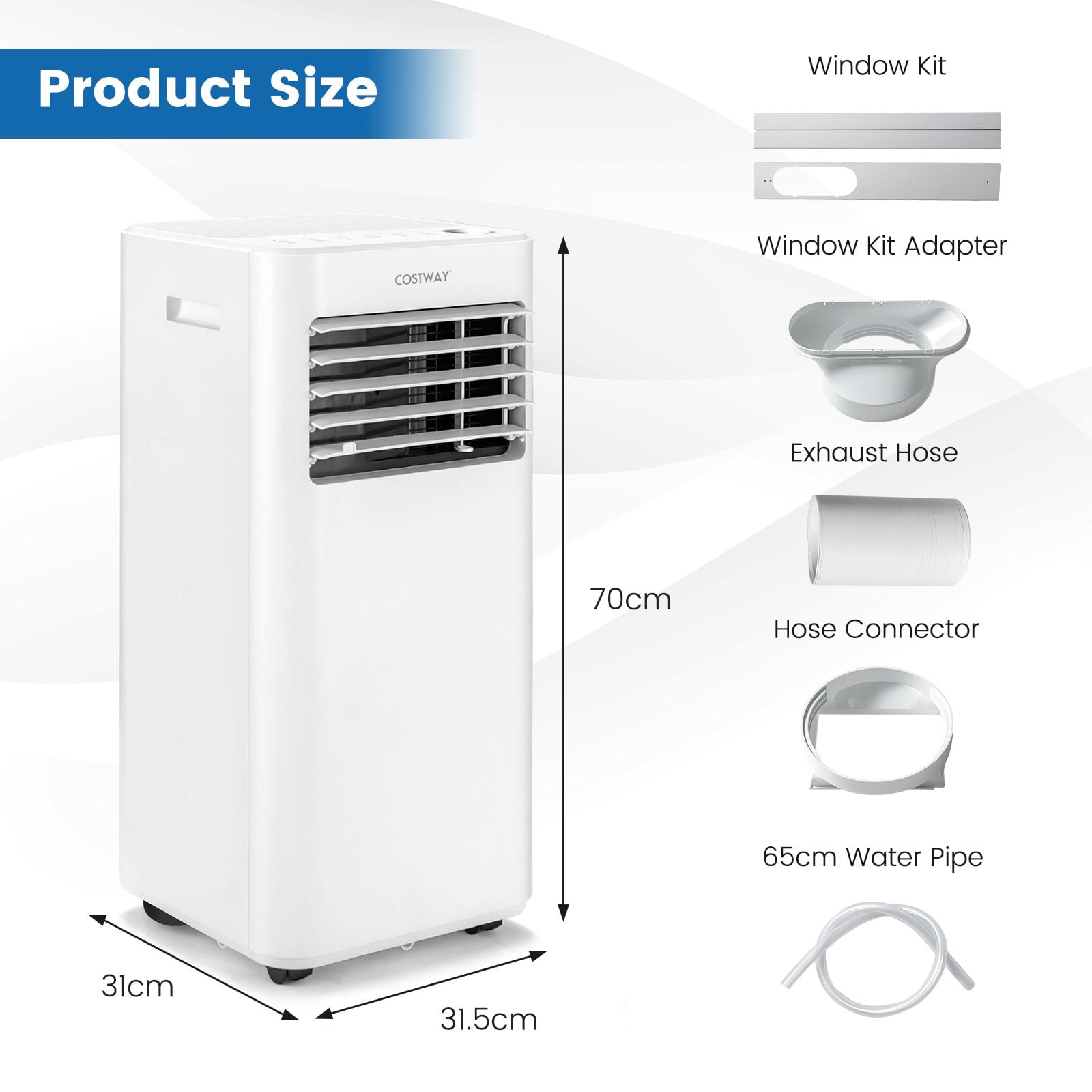 7000/9000 BTU 4-in-1 Portable Air Conditioner with Remote Control — image 6
