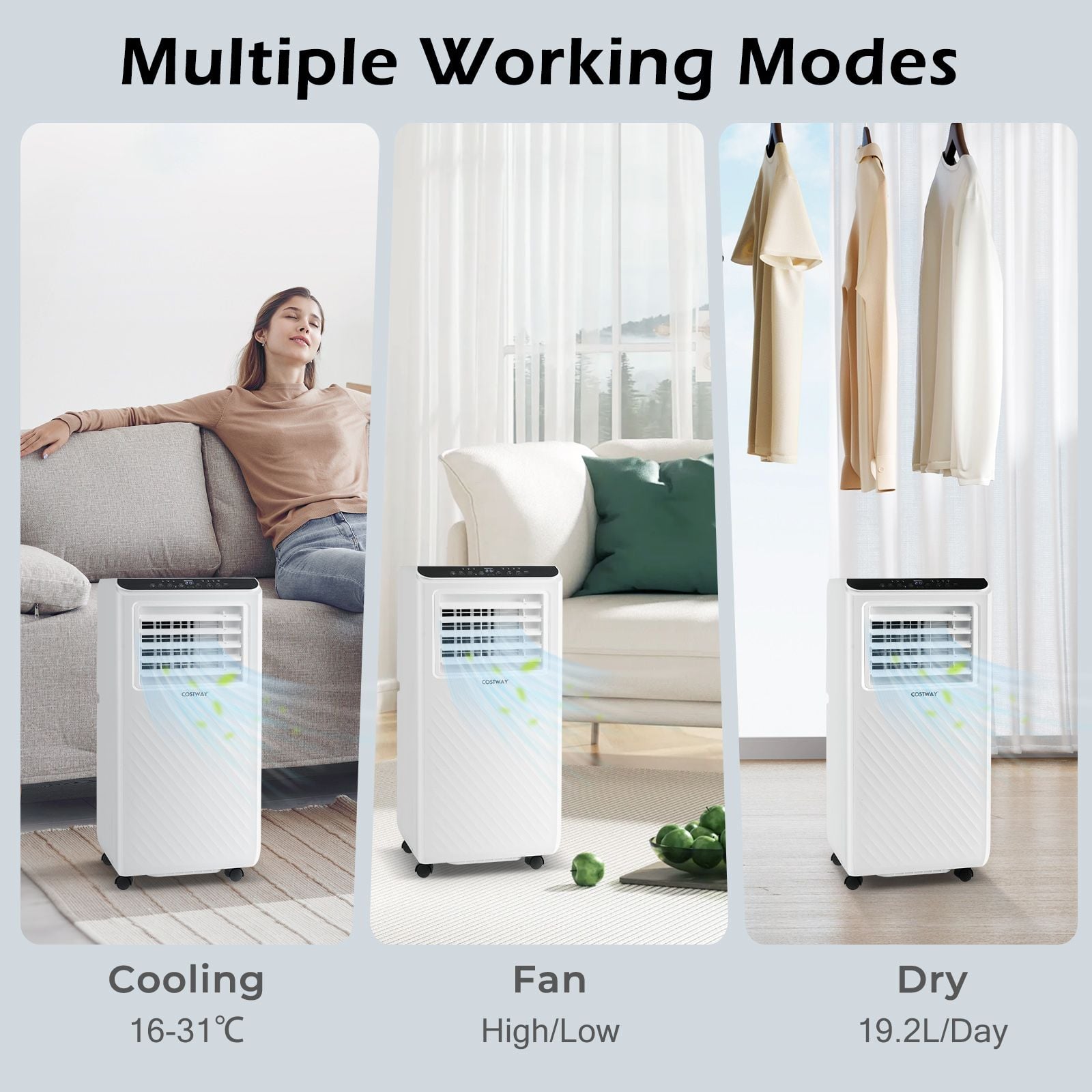 4 in 1 Floor AC Unit with Fan and Dehumidifier — image 6