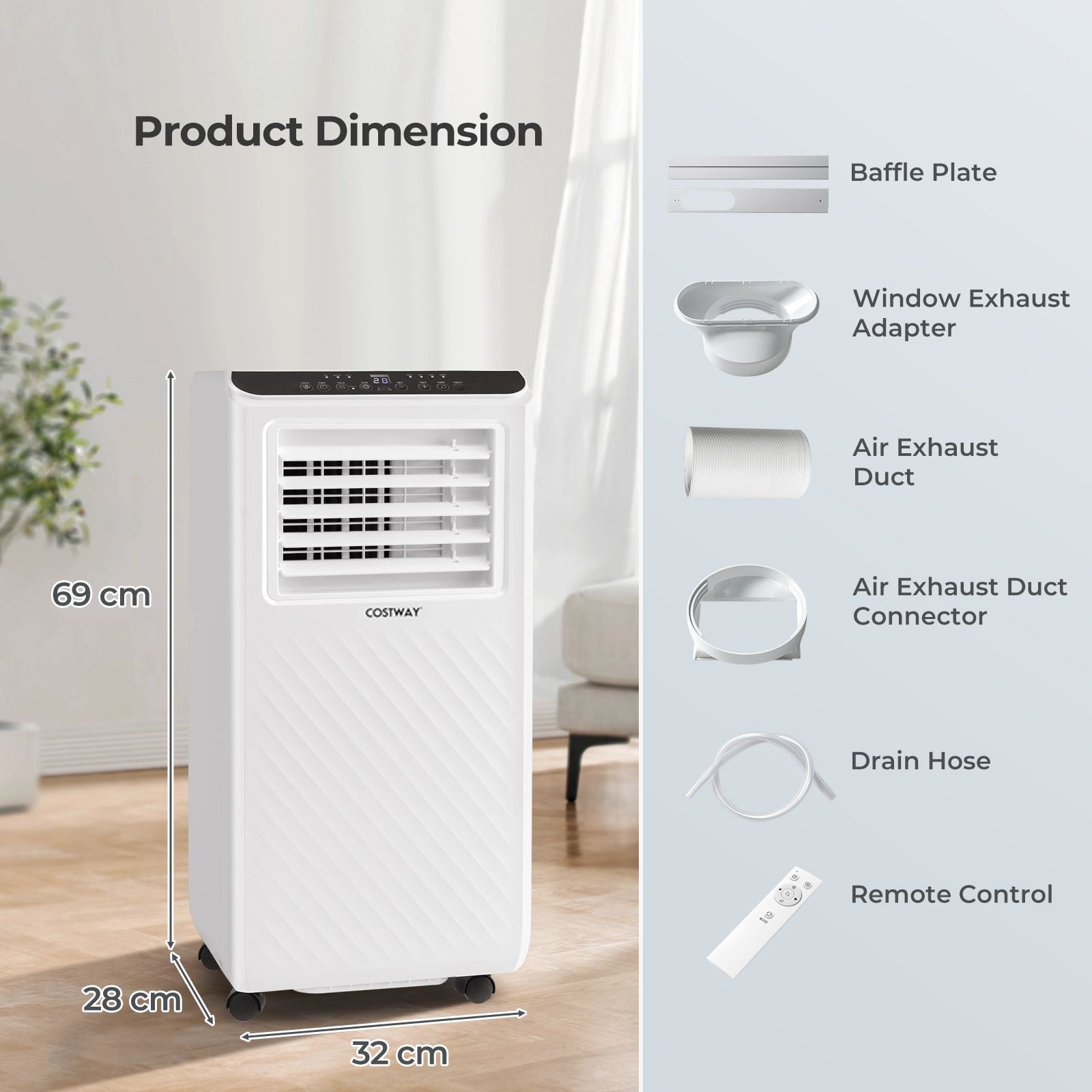 4 in 1 Floor AC Unit with Fan and Dehumidifier — image 4