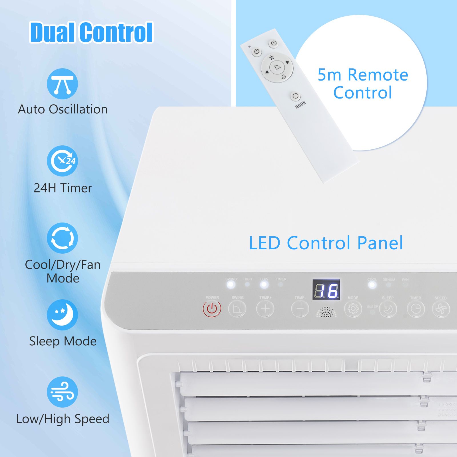 7000 BTU Portable Air Conditioner for Rooms up to 250㎡ — image 6