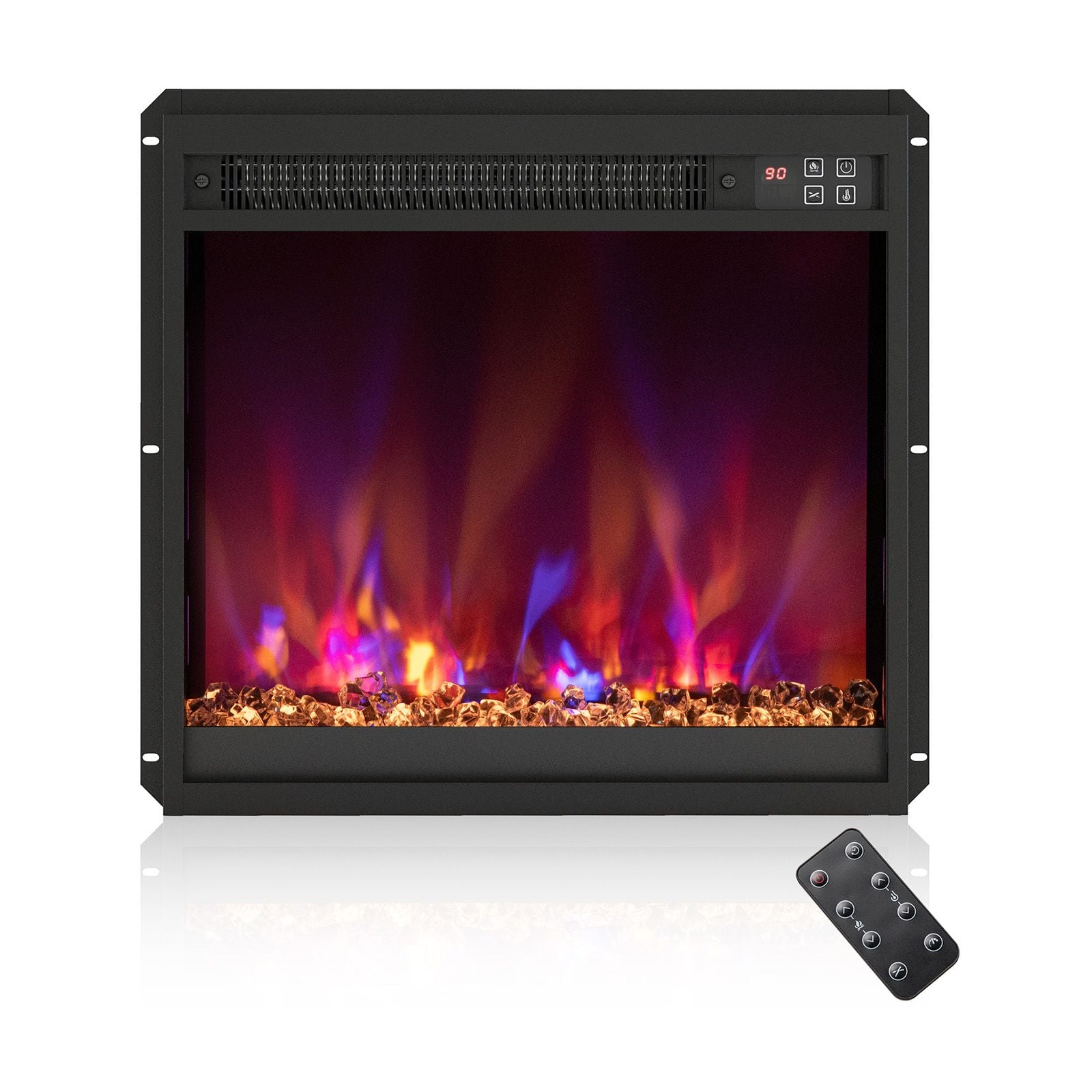 18 inch Electric Fireplace Insert Recessed 1500W Fireplace Heater with Remote Control — image 6