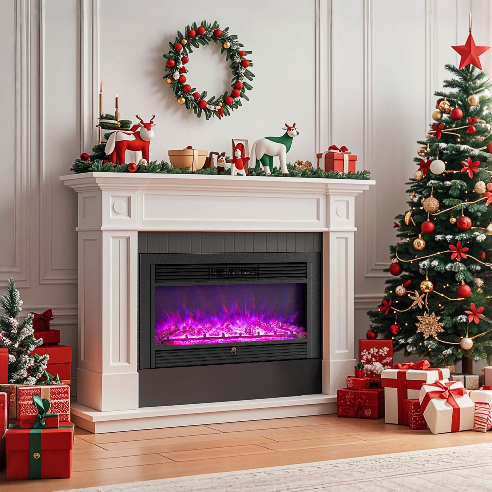36-Inch Electric Fireplace Insert with Remote Control — image 4
