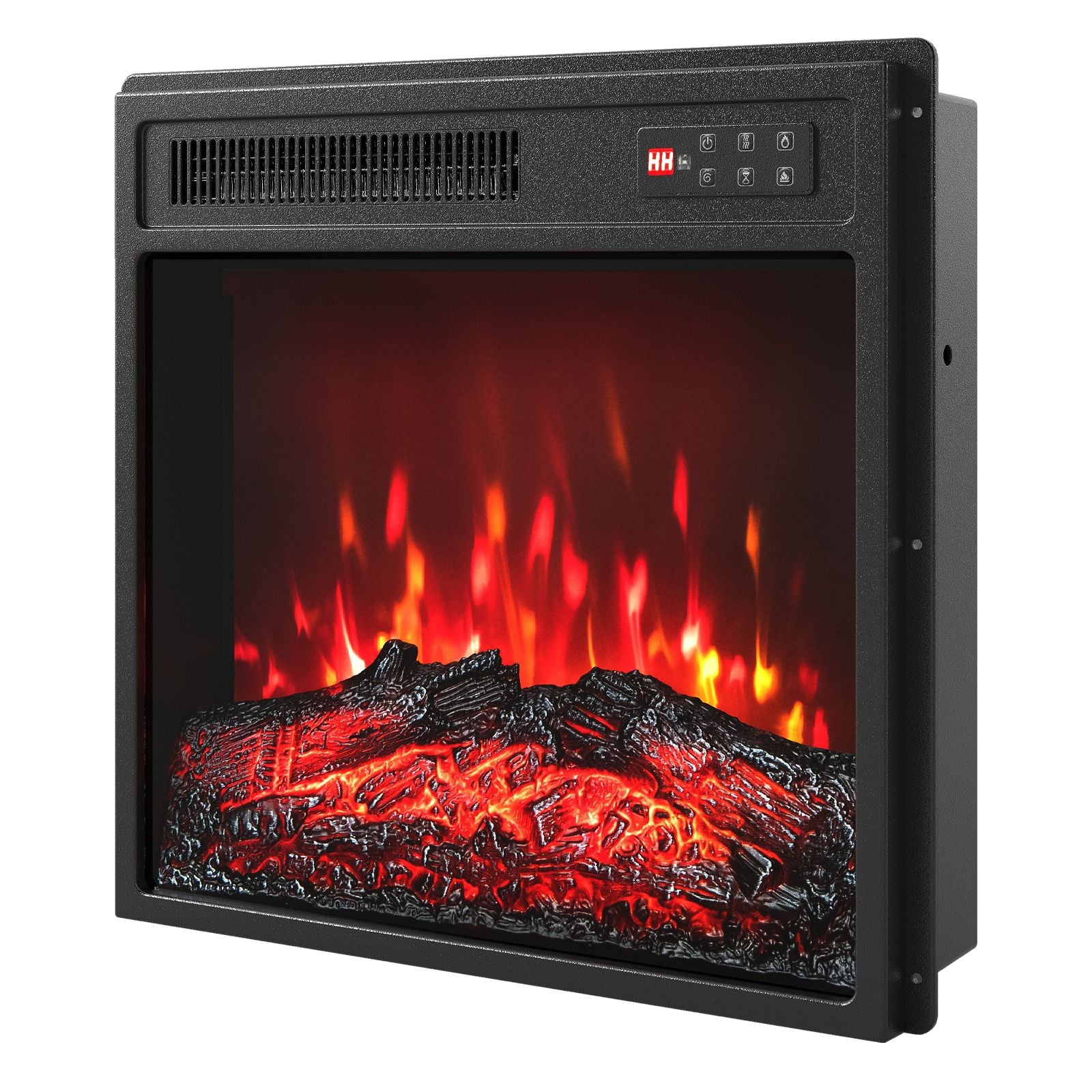 18 Inches Recessed Fireplace Heater with Remote Control and Adjustable Flame Colors — image 4