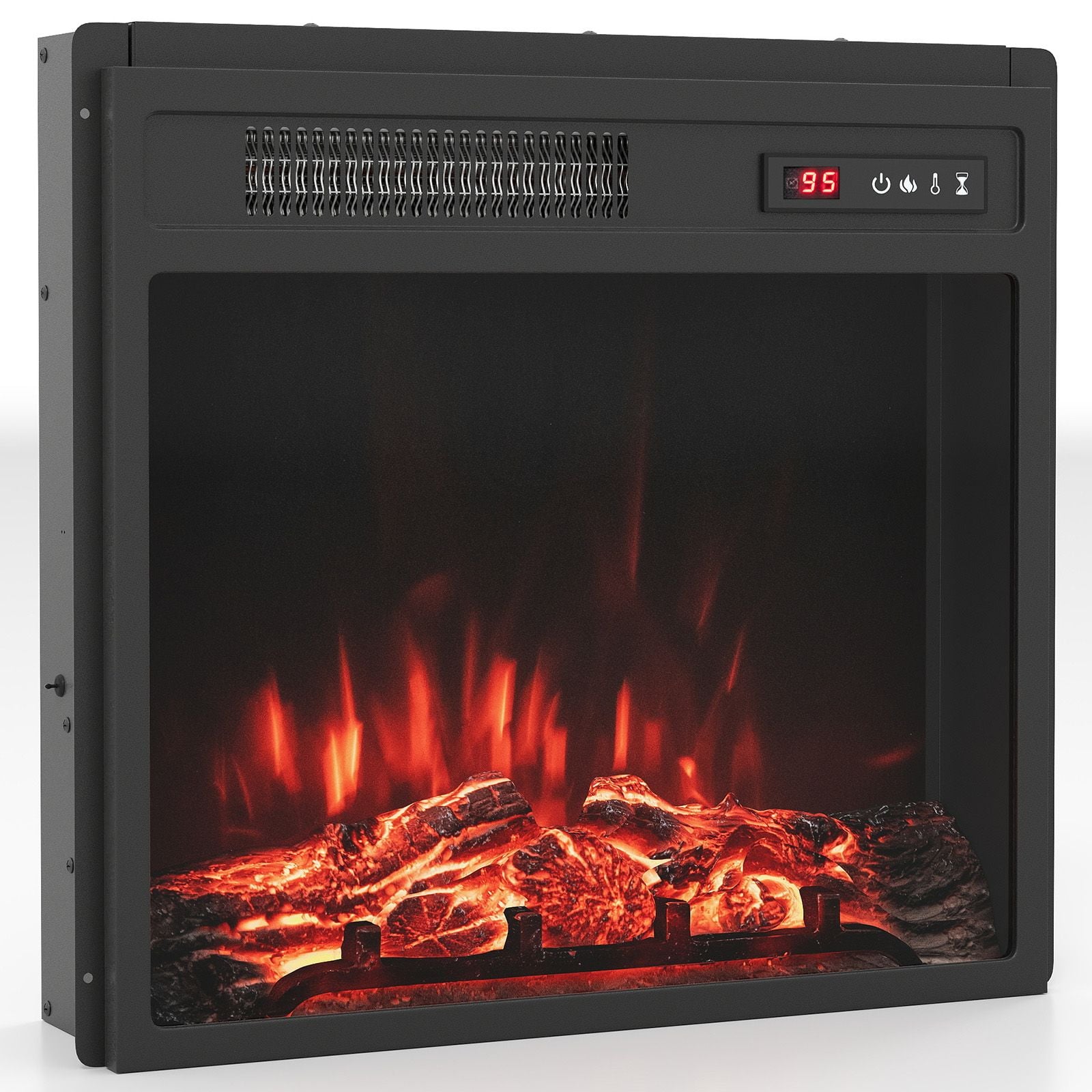 20 Inch Electric Fireplace Insert 750W/1500W Fireplace Heater with Remote Control — image 4