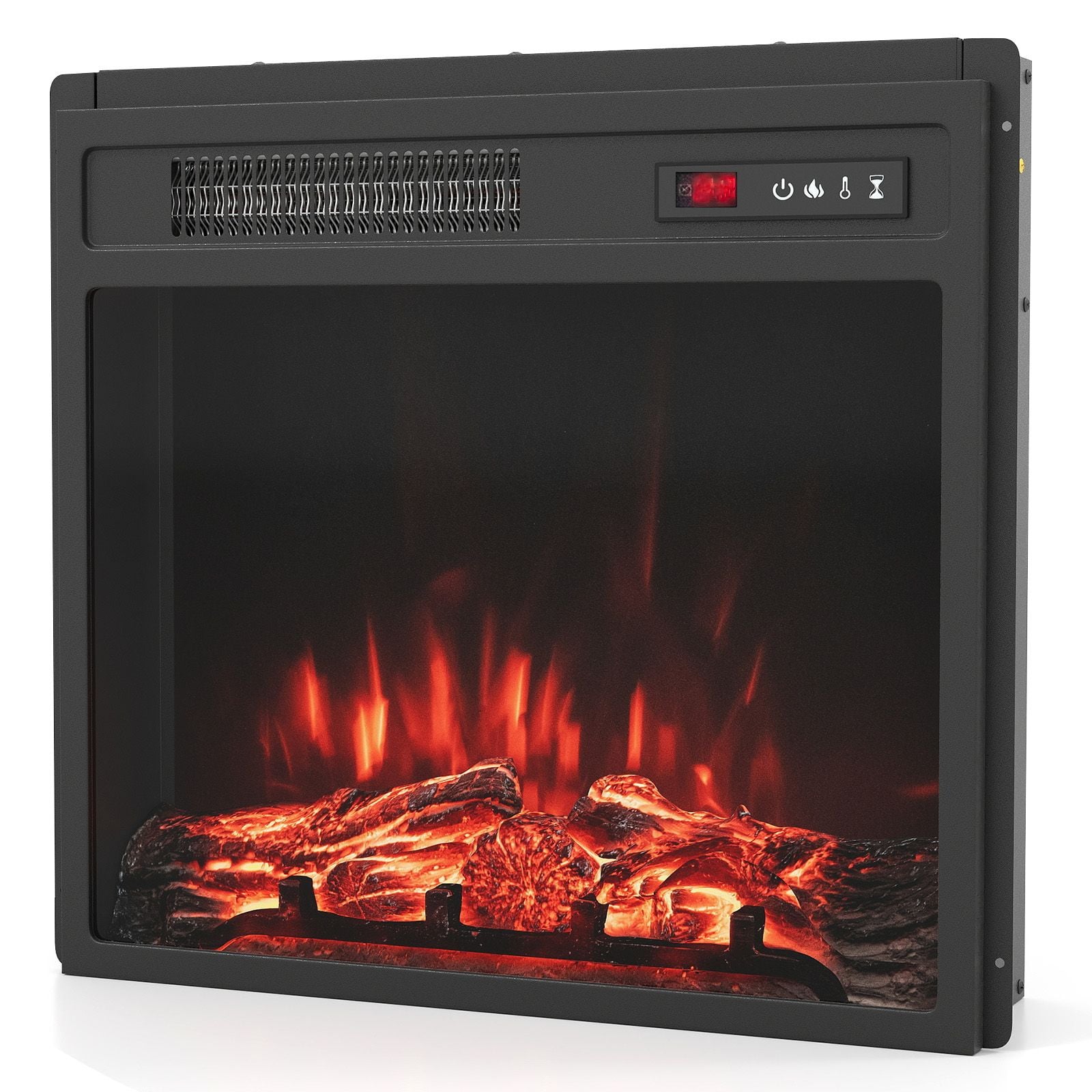 20 Inch Electric Fireplace Insert 750W/1500W Fireplace Heater with Remote Control — image 6