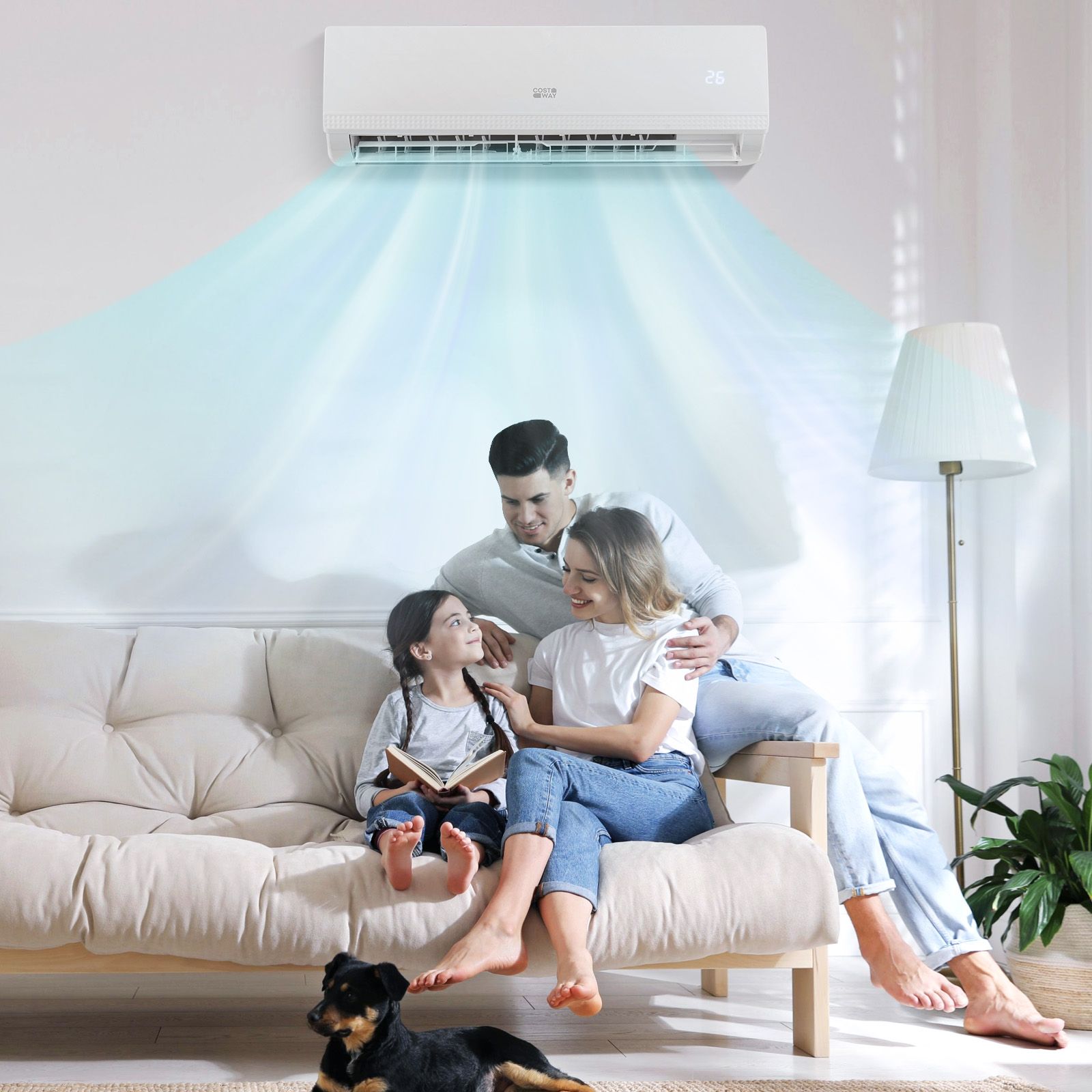 Costway 9000 BTU split AC outdoor condenser unit