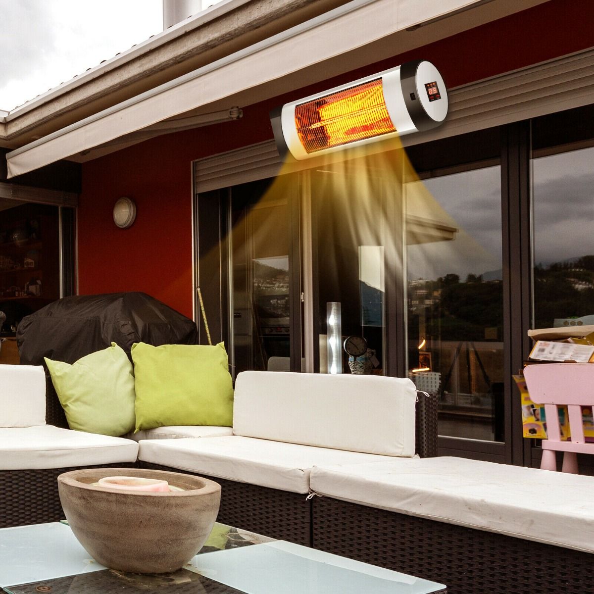 1500W Electric Infrared Heater with LED Display and Timer — image 6