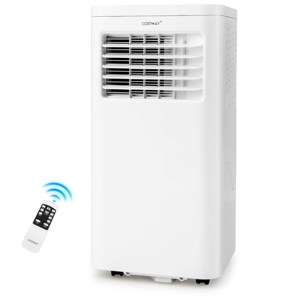 Costway portable AC with exhaust hose and continuous drain hose