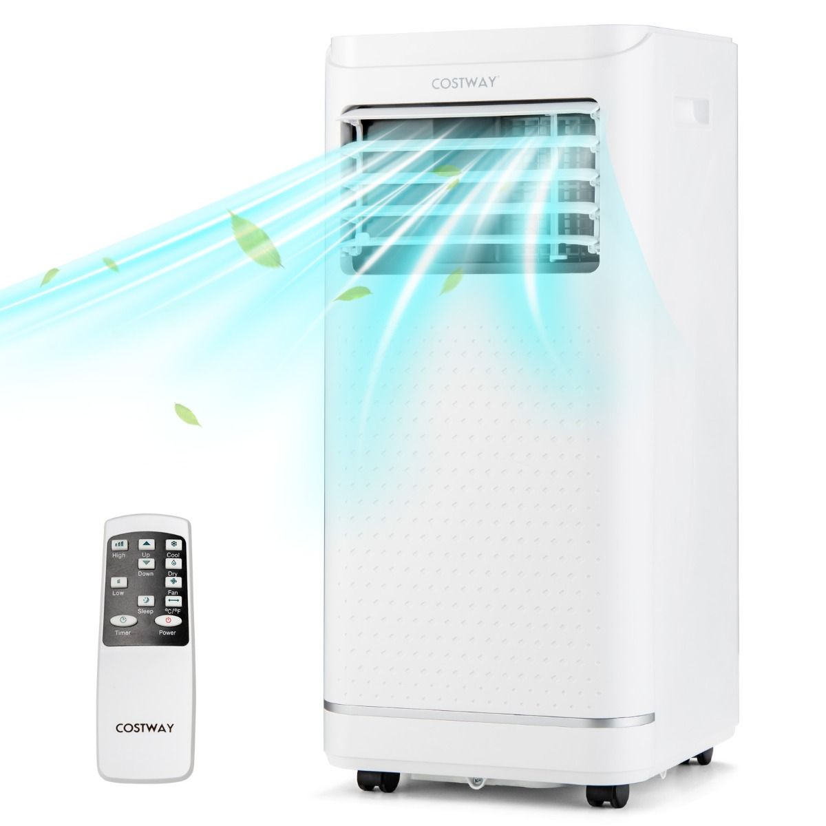 Costway portable AC with 90 degree swing and window kit