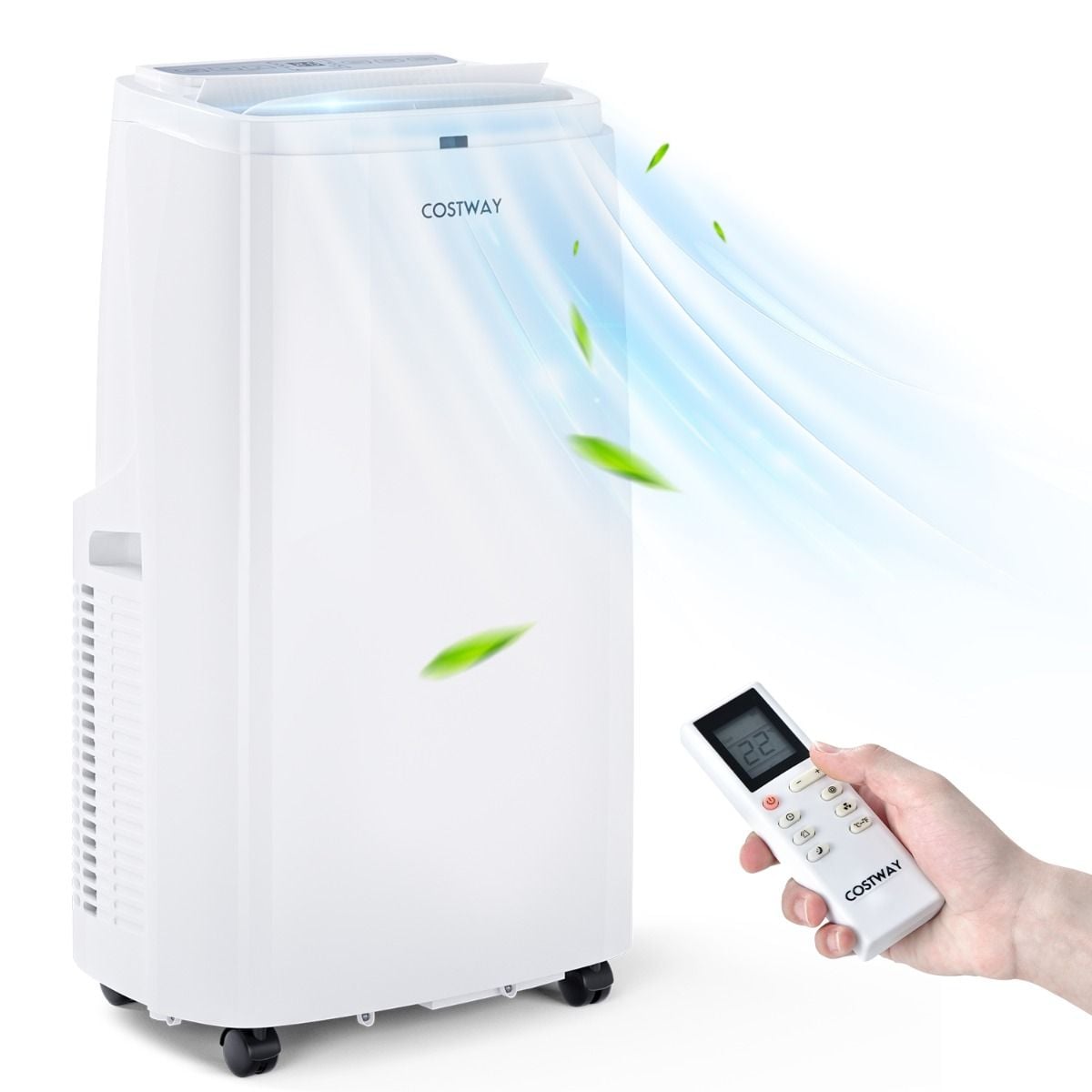 Costway portable air con with R32 refrigerant and remote
