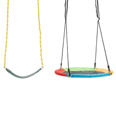 Kids Double Swing Set for Garden Playground (Without Swing Frame)