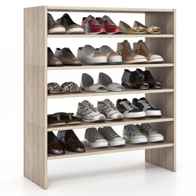 6-Tier Shoe Rack with Anti-Tipping Kits for Entryway and Closet - Costway