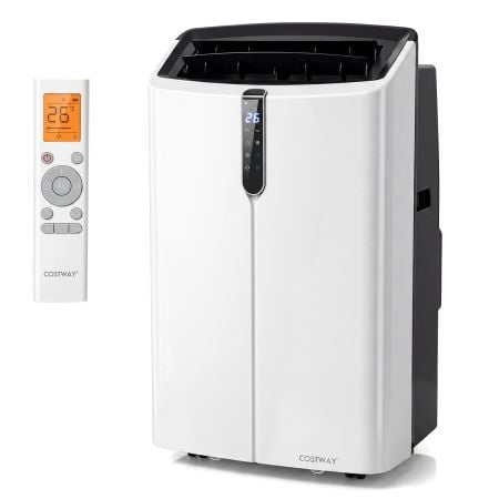12000 BTU Portable Air Conditioner with 24H Timer and Sleep Mode for Rooms Up to 46.5㎡