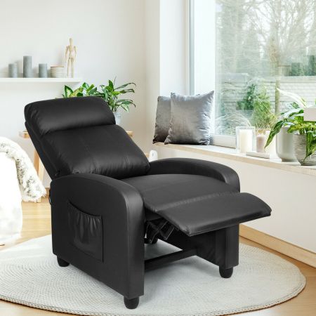 Modern Recliner Sofa Lounge / Adjustable Backrest Armchair