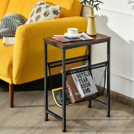 2-Tier Narrow Sofa Side End Table / Laptop Stand