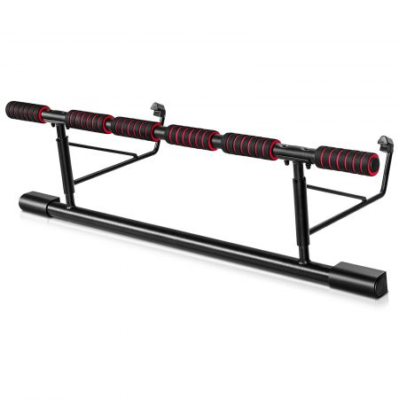 Folding Pull Up Bar with Smart Hooks and Foam Grips for Home/Gym