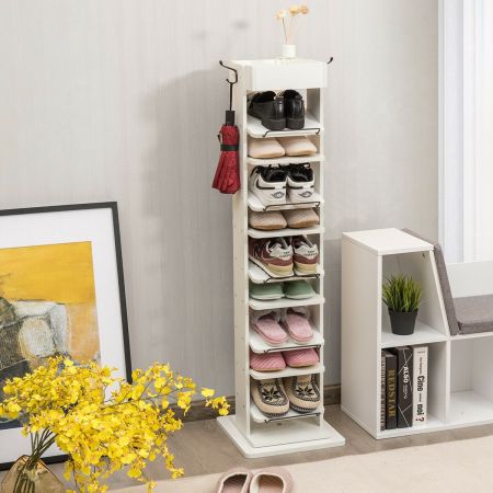 11 Tier 360° Rotating Shoe Organiser with 2 Hooks