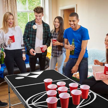 8ft Folding Beer-Pong Party Table