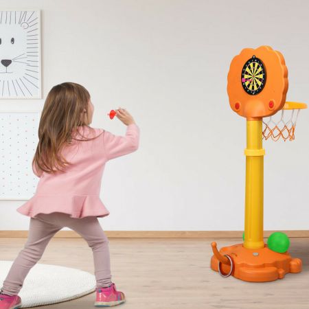 3 in 1 Kids Basketball, Hoops and Darts Stand
