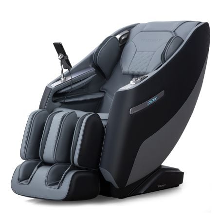 Zero Gravity SL Track Shiatsu Recliner Massage Chair in black features full body airbag massage and waist heating for relaxation.