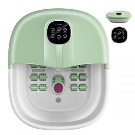 Foot Spa Bath Massager with Heat Bubbles and Remote Control