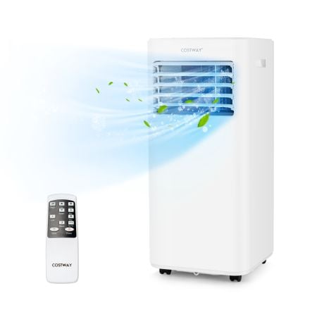 7000/9000 BTU 4-in-1 Portable Air Conditioner with Remote Control