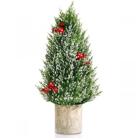 47cm Tabletop Christmas Tree with 170 Snowy Branch Tips