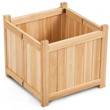 Foldable Garden Planter with Drainage Hole and Base