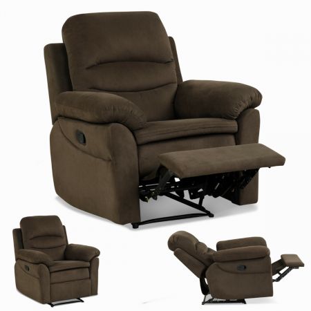 Recliner Armchair with Reclining Function and Adjustable Leg Rest