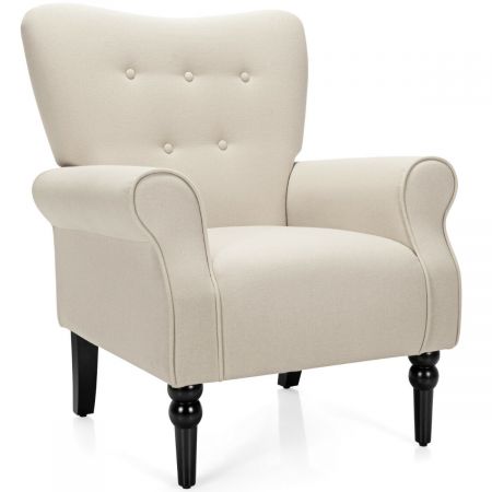 Modern Accent Chair with Thick Sponge Cushion for Living Room