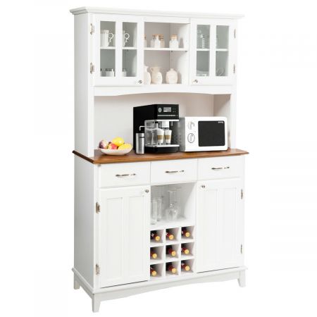 Kitchen Cupboard with Adjustable Shelves and Drawers