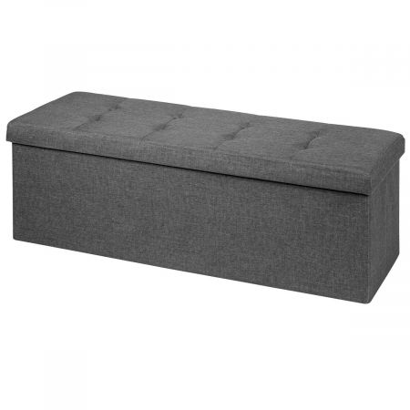 Folding Storage Ottoman Bench with Lid for Hallway