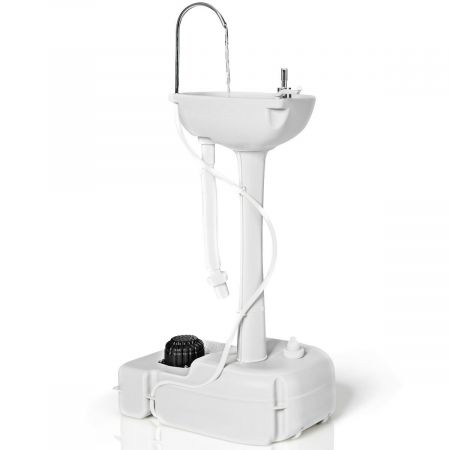 Portable Camping Sink with towel Holder and  Rolling Wheels