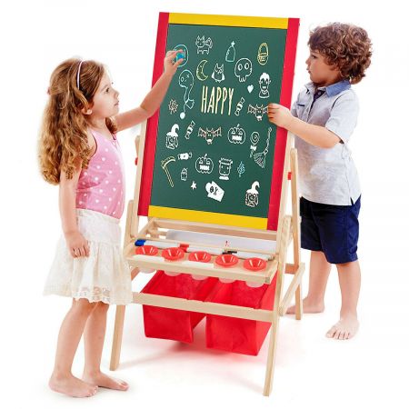 Children's Double Sided Easel with Storage Bags