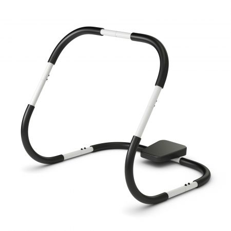 Portable AB Mat Trainer with sturdy steel frame, ergonomic design, and cushioned headrest for effective abdominal.