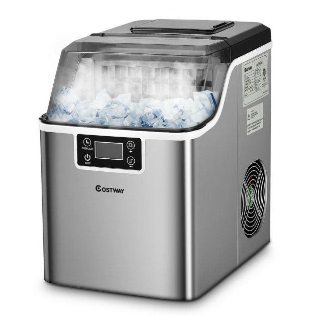 perfetto per casa/cucina/ufficio/bar n.1 Ice Maker 2 in 1 Ice Maker Ice Maker pronto in 6 min produce ghiaccio in 24 ore display a LED 