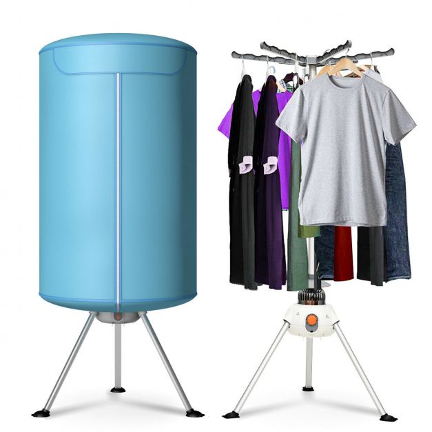Portable Clothes Dryer Foldable 800W Electric Clothing Drying Machine Fast Garment Dryer Heater with Air Hot Pump for Home Travel Quick Laundry Drying 